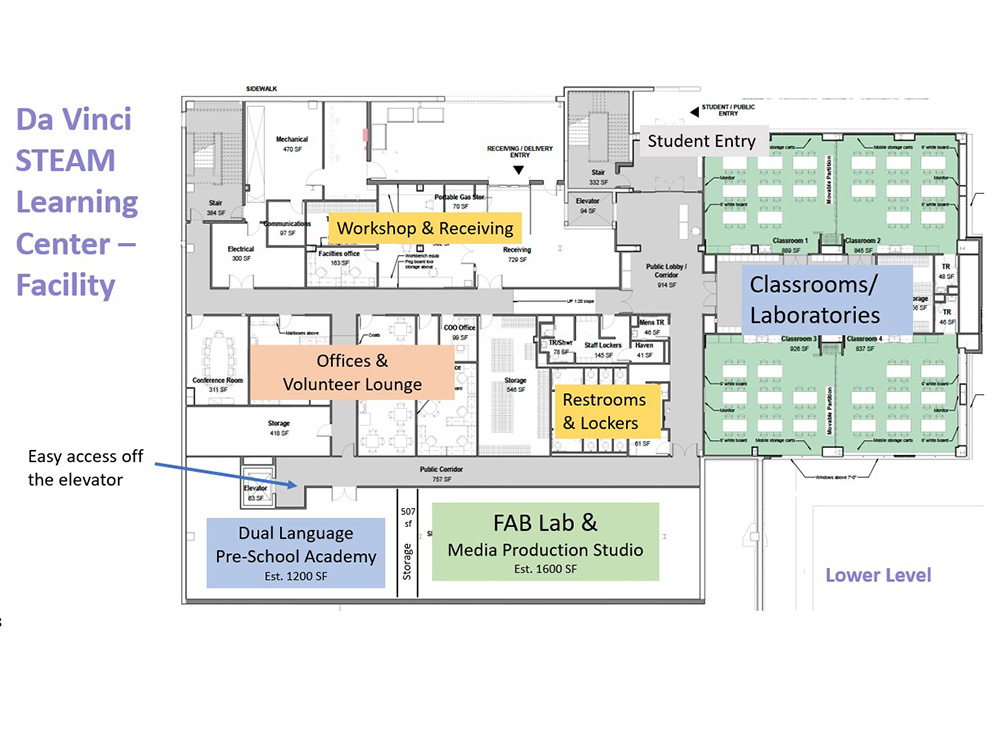 New STEAM Floor Plan Image